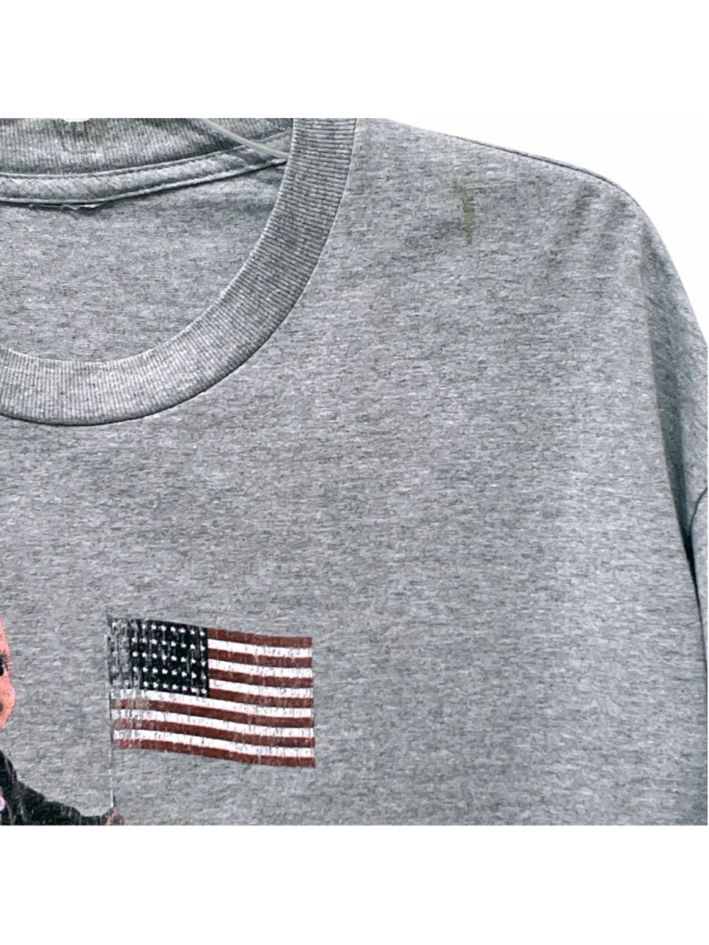 Vintage Buddy Lee Dungarees American Flag Mens XL T-Shirt USA Made 90s Gray READ - Picture 5 of 9